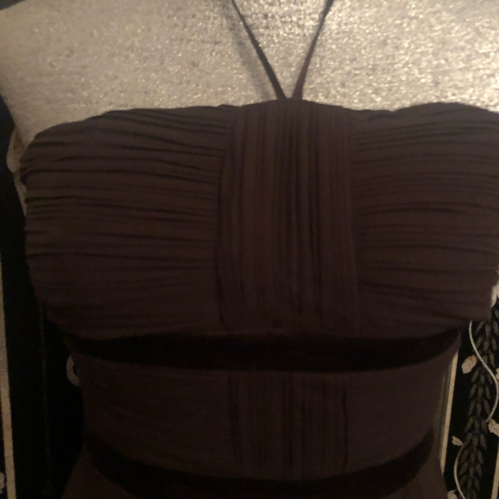 BCBG Paris Dark Brown Evening Dress